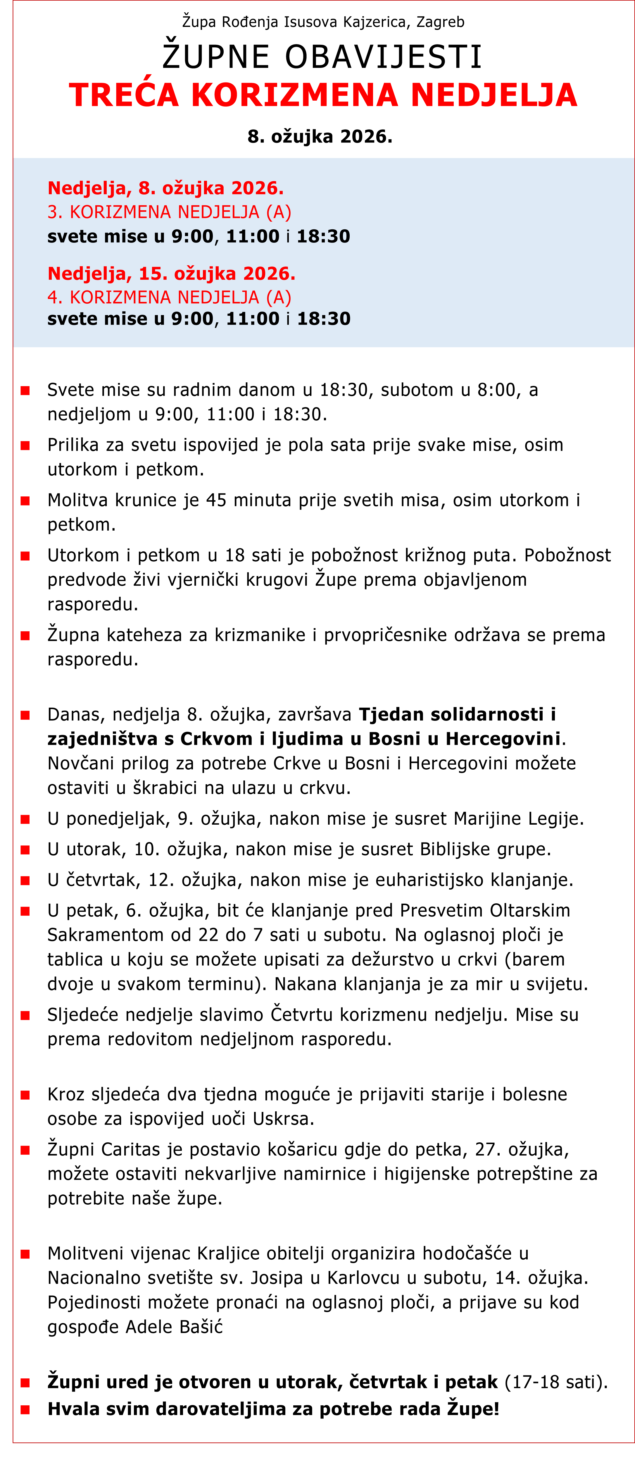 ŽupneObavijesti 08.03.2026